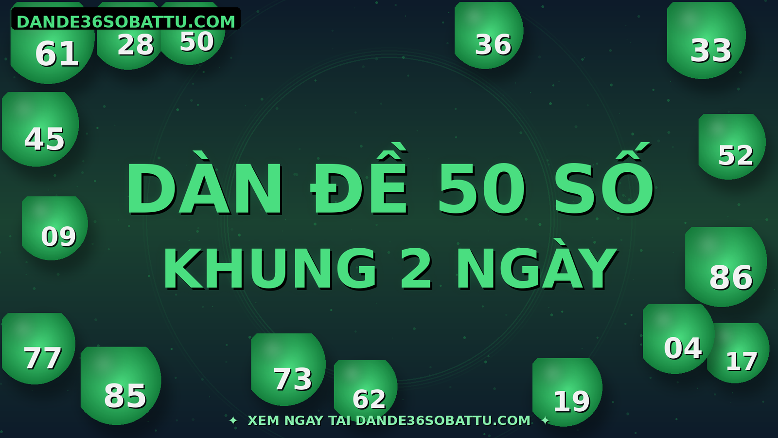 Dàn Đề 50 Số Khung 2 Ngày
