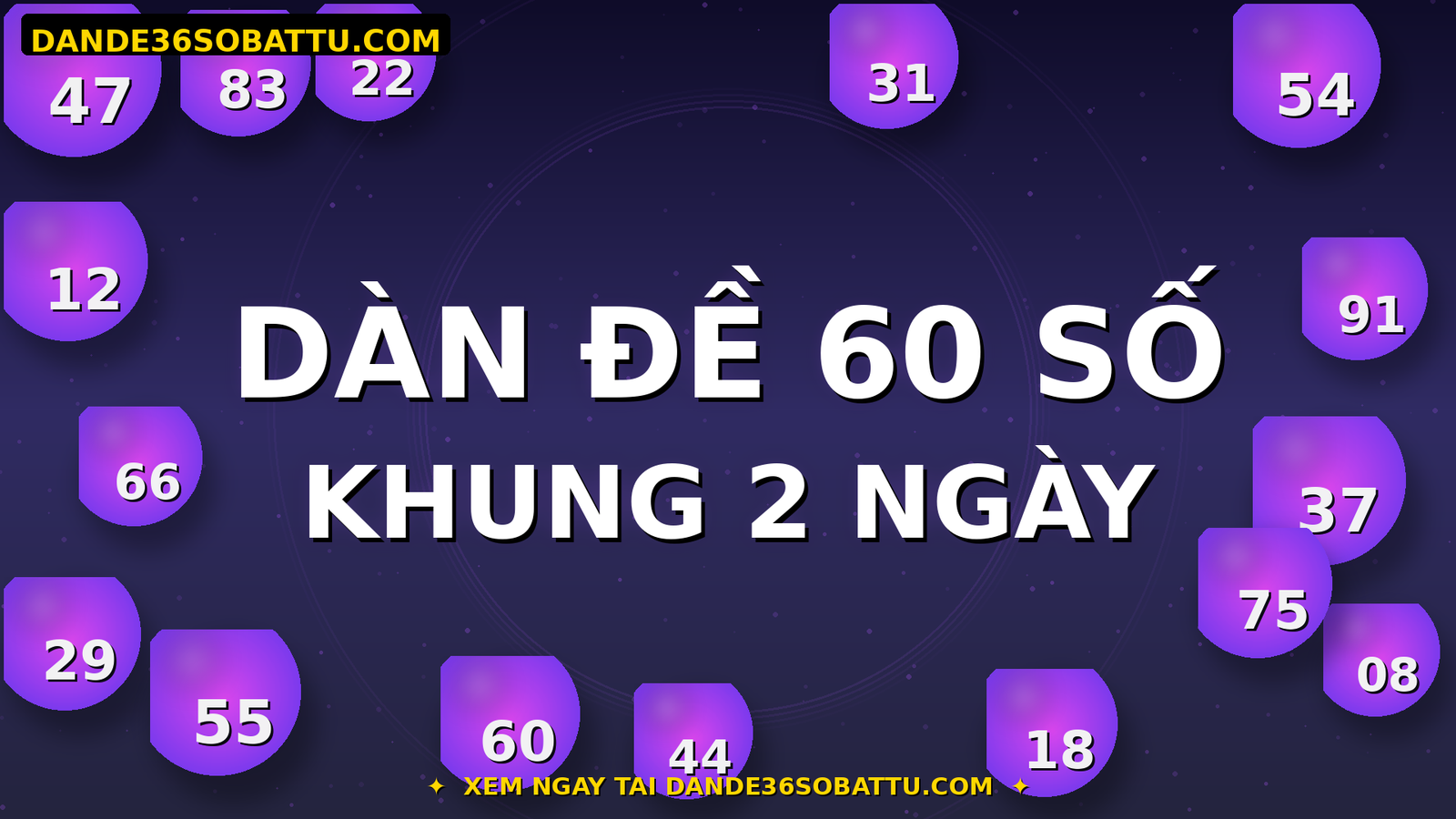 Dàn Đề 60 Số Khung 2 Ngày Dàn Đề 60 Số Khung 2 Ngày